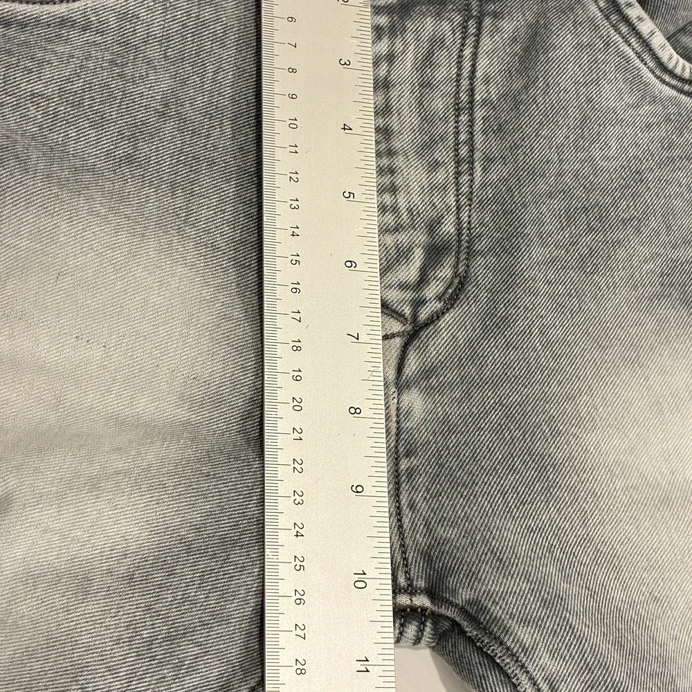 Superdry Vintage Superset Hightek Gray Acid Wash Jeans 32x30 Y2K Orange Tab